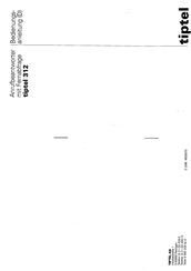 Tiptel 312 Bedienungsanleitung