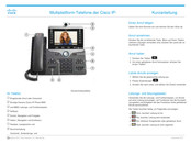 Cisco 8841 Kurzanleitung