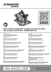 Parkside Performance 414122 2207 Originalbetriebsanleitung