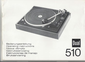 Dual 510 Bedienungsanleitung