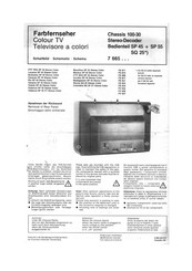 Blaupunkt Rio SP 45 Stereo Color Serviceanleitung