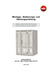 Weka 556.1310.00 Montage-, Bedienungs- Und Wartungsanleitung