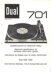Dual 701 Bedienungsanleitung