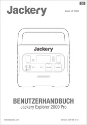 Jackery Explorer 2000 Pro Benutzerhandbuch