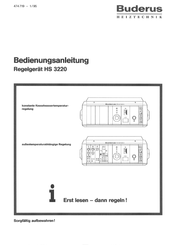 Buderus HS 3220 Bedienungsanleitung