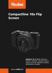 Rollei Compactline 10x Flip Screen Bedienungsanleitung