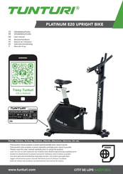 Tunturi PLATINUM E20 UPRIGHT BIKE Benutzerhandbuch