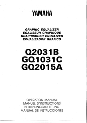 Yamaha Q2031B Bedienungsanleitung