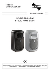 Fbt Audio Contractor STUDIO PRO 9 WT Bedienungsanleitung