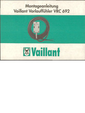 Vaillant VRC 692 Montageanleitung