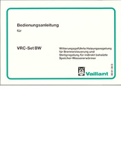 Vaillant VRC-Set BW Bedienungsanleitung