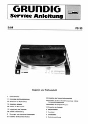 Grundig PS 30 Serviceanleitung