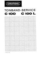 Grundig C 100 Bedienungsanleitung