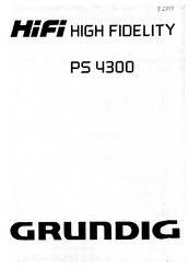 Grundig PS 4300 Bedienungsanleitung