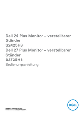 Dell S2425HS Bedienungsanleitung