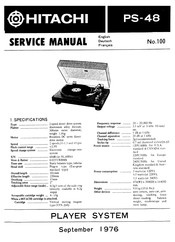 Hitachi PS-48 Servicehandbuch