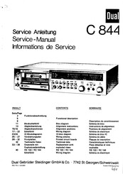 Dual C 844 Serviceanleitung