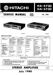 Hitachi HA-4700 Serviceanleitung