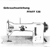Pfaff 138 Gebrauchsanleitung