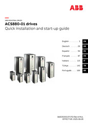 ABB ACS880-01 Kurzanleitung Für Die Installation Und Inbetriebnahme