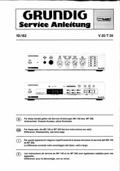 Grundig V 20 Serviceanleitung