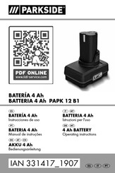Parkside PAPK 12 B1 Bedienungsanleitung