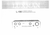 Luxman L-190 Bedienungsanleitung