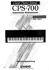 Casio CPS-700 Bedienungsanleitung