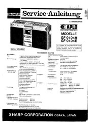 Sharp GF-9494H Serviceanleitung