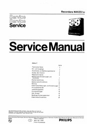 Philips N4420 Serviceanleitung