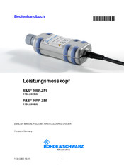 Rohde & Schwarz NRP-Z55 Bedienhandbuch
