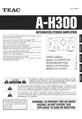 Teac A-H300 Bedienungsanleitung