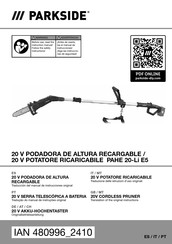 Parkside PAHE 20-Li E5 Originalbetriebsanleitung