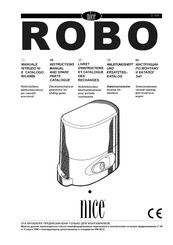 Nice ROBO RO1040 Anleitungsheft Und Ersatzteilkatalog
