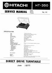 Hitachi HT-350 Serviceanleitung