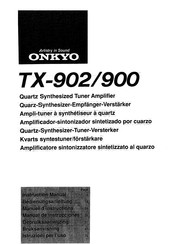 Onkyo TX-902 Bedienungsanleitung
