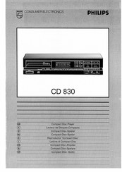Philips CD 830 Bedienungsanleitung