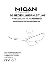 Mican 32760003-01 Bedienungsanleitung
