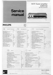 Philips 22RH720 Serviceanleitung