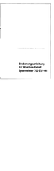 Eudora Sparmeister 700 EU 441 Bedienungsanleitung