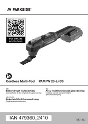 Parkside PAMFW 20-Li C3 Originalbetriebsanleitung