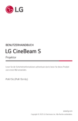 Lg CineBeam S PU615U Benutzerhandbuch