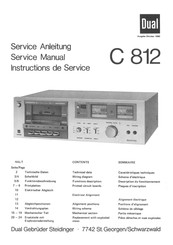 Dual C 812 Serviceanleitung