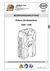 pellenc 1500 Bedienungsanleitung