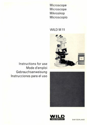 Wild M11 Gebrauchsanweisung