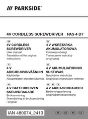Parkside HG10759 Bedienungsanleitung/Originalbetriebsanleitung