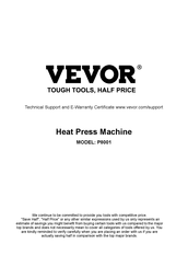Vevor P8001 Bedienungsanleitung
