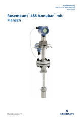 Emerson Rosemount 485 Kurzanleitung