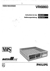 Philips VR6860 Bedienungsanleitung