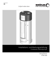 Brotje SensoTherm BTW 200 Installations- Und Wartungsanleitung